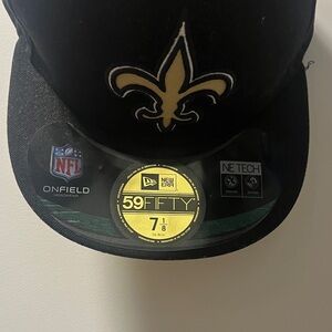 New Era Black and Gold Fleur-de-Lis Cap
